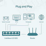 Switch 5 Porturi 10/100 Mbps LS1005 Tp-Link