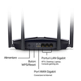 Router 4 Porturi Gigabit Wi-fi 6 Mercusys AC 1800 cu Internet WiFi si USB