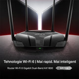 Router 4 Porturi Gigabit Wi-fi 6 Mercusys AC 1800 cu Internet WiFi si USB