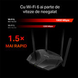 Router 4 Porturi Gigabit Wi-fi 6 Mercusys AC 1800 cu Internet WiFi si USB