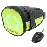 Geanta Bicicleta cu Semnalizare LED Spacer cu baterie reincarcabila, USB si Telecomanda