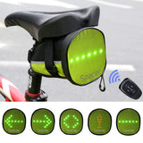 Geanta Bicicleta cu Semnalizare LED Spacer cu baterie reincarcabila, USB si Telecomanda