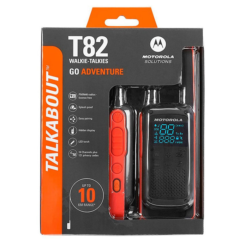 Statie Radio Pmr Set 2 Buc Motorola T 82 cu baterie 800 mAh