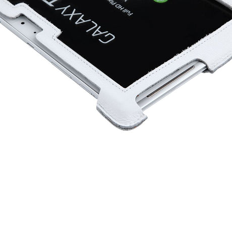 Husa Alba Piele Naturala Samsung Galaxy Tab P 5100