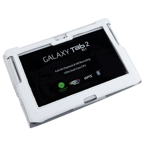 Husa Alba Piele Eco Samsung Galaxy Tab P 5100