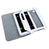 Husa Alba Piele Naturala Samsung Galaxy Tab P 3100