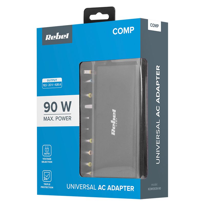 Alimentator Laptop Automat 18.5-20v Rebel Kom 0939-90