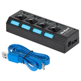 Hub 3.0 4 Porturi Rebel Kom 0940 cu USB