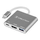 Adaptor Cablu USB 3.0 tip C -USB 3.0 tip C/HDMI/Pd
