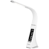Lampa LED Birou Display Temperatura Rebel Kom 1009-1 cu alarma, afisaj LCD si USB