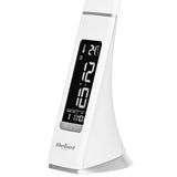 Lampa LED Birou Display Temperatura Rebel Kom 1009-1 cu alarma, afisaj LCD si USB