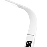 Lampa LED Birou Display Temperatura Rebel Kom 1009-1 cu alarma, afisaj LCD si USB
