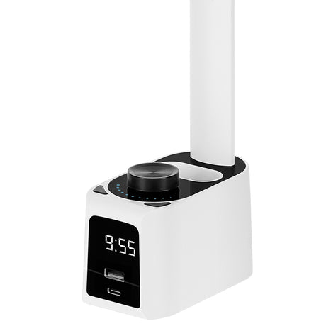 Lampa LED Birou cu Ceas Qc Pd Rebel Kom 1019 cu USB
