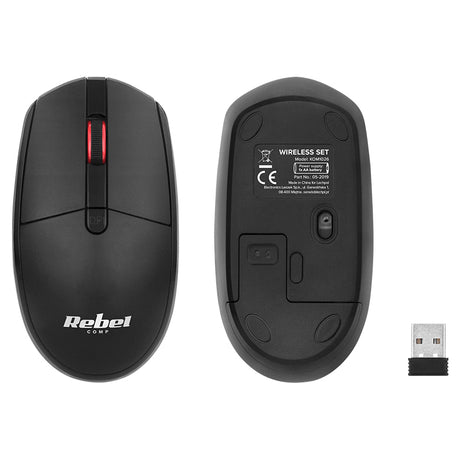 Kit Tastatura si Mouse Wireless WS400 Rebel