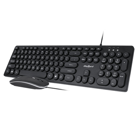 Kit Tastatura si Mouse cu Fir Rebel Wds 200 cu USB
