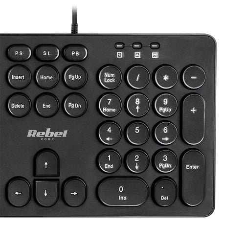 Kit Tastatura si Mouse cu Fir Rebel Wds 200 cu USB