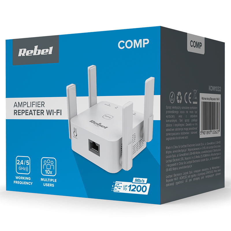 Range Extender Repeater Dual Rebel Band 300mbps