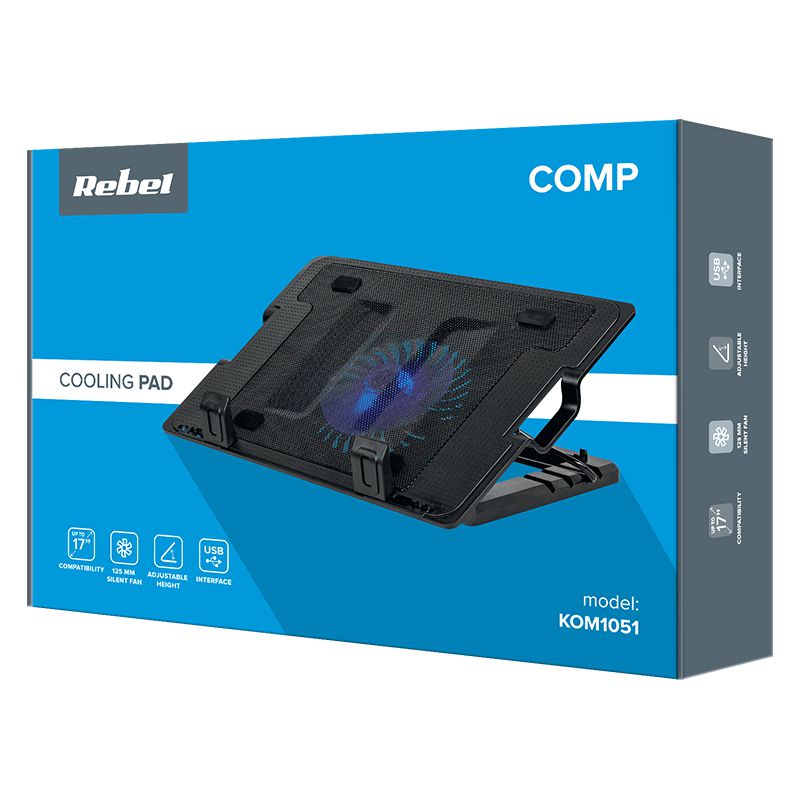 Suport Laptop 14-17 Inch Rebel Kom 1051 cu USB