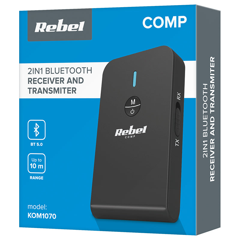 Receptor Audio Rebel B 10 cu Bluetooth, baterie 300 mAh, AUX si USB