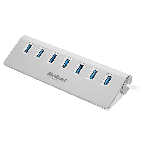 Hub 3.0 7 Porturi Rebel Kom 1091 cu USB
