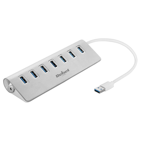 Hub 3.0 7 Porturi Rebel Kom 1091 cu USB