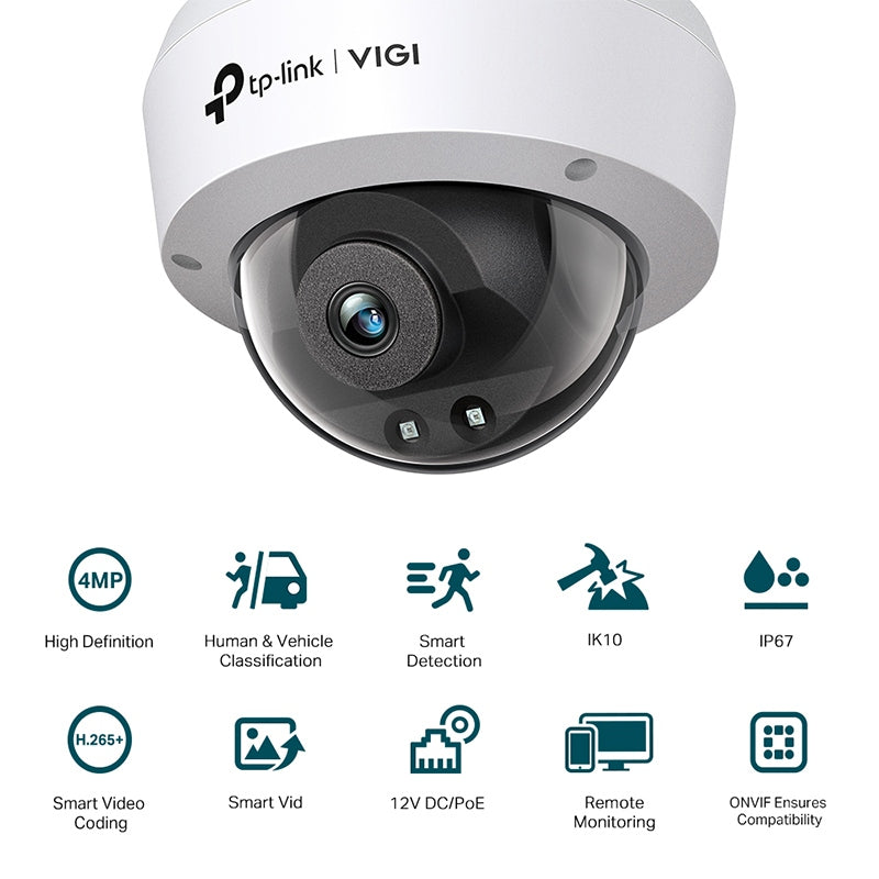Camera Supraveghere 4mp Dome Vigi Tp-link Komc 240i-2.8