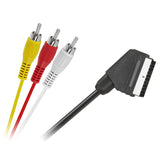 Cablu Scart-3RCA 1.5M