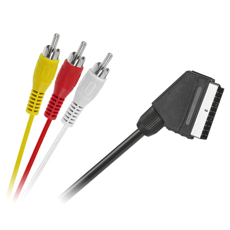 Cablu Scart-3rca 1.5m Kpo 2716-1.5