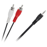 Cablu 3.5 Tata - 2x RCA Tata Kpo 2747-1.2 cu Sunet Stereo