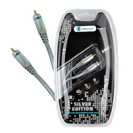 Cablu 1rca-1rca 0.5m Coaxial Silver Edition Cabletech Kpo 3851-0.5