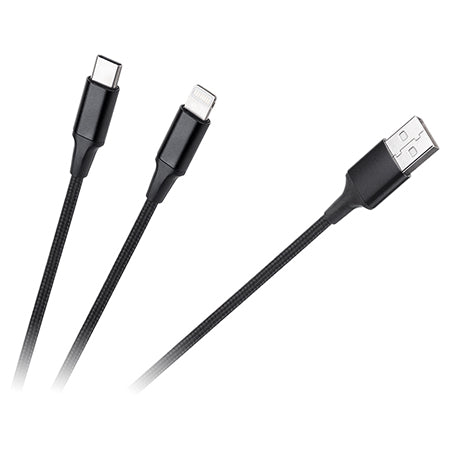 Cablu a - C Lightning (2+1) 1m Kpo 3944 cu USB