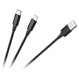 Cablu a - C Lightning (2+1) 1m Kpo 3944 cu USB