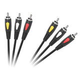 Cablu 3rca-3rca 1.0m Eco-line Cabletech Kpo 4002-1.0