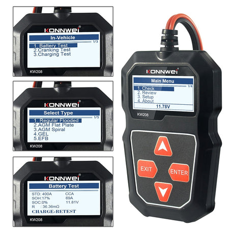 Tester Baterii KW208 Konnwei