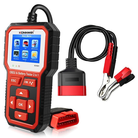 Multimetru Diagnoza Auto Obd2 Konnwei Kw 681 cu Internet WiFi, baterie reincarcabila si USB