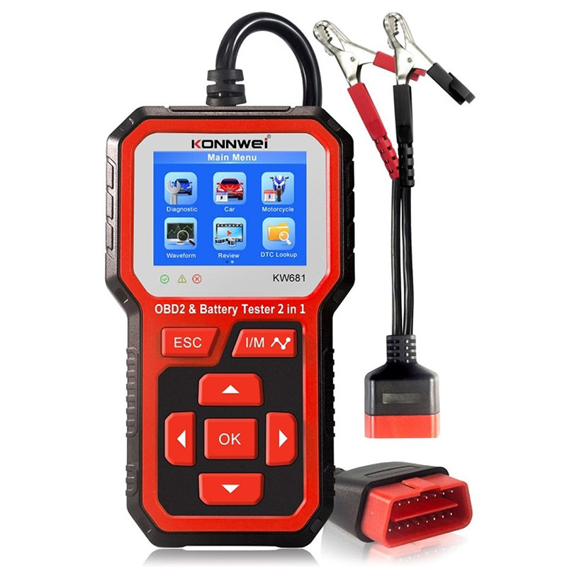 Multimetru Diagnoza Auto Obd2 Konnwei Kw 681 cu Internet WiFi, baterie reincarcabila si USB