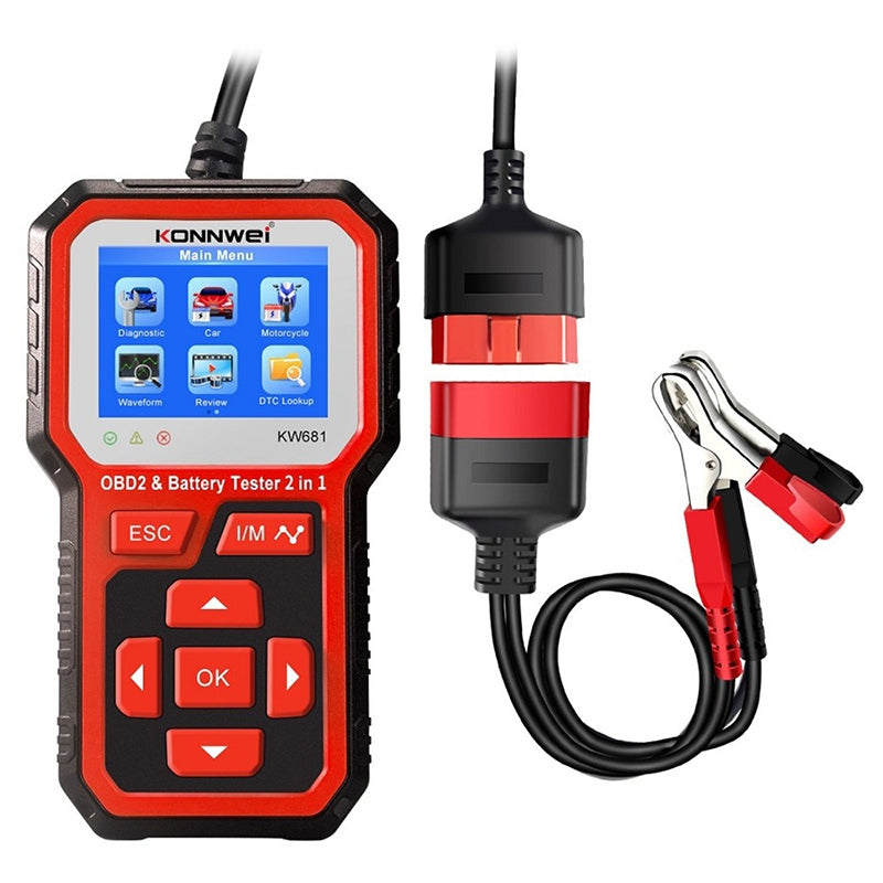 Multimetru Diagnoza Auto Obd2 Konnwei Kw 681 cu Internet WiFi, baterie reincarcabila si USB