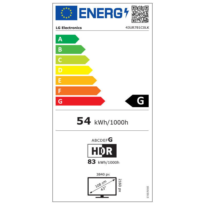 LED TV Ultrahd 4K Smart 43 Cm Inch 108 cu Bluetooth, Internet WiFi, Telecomanda si Sunet Stereo