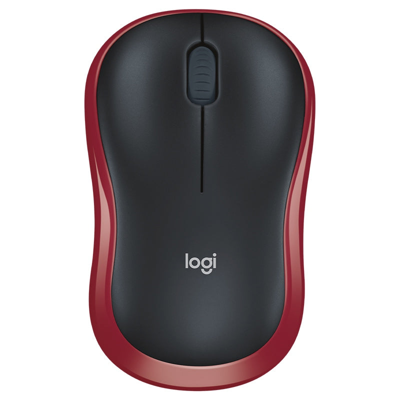 Mouse Optic Logitech Rosu M 185 cu baterie reincarcabila si USB
