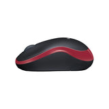 Mouse Optic Logitech Rosu M 185 cu baterie reincarcabila si USB