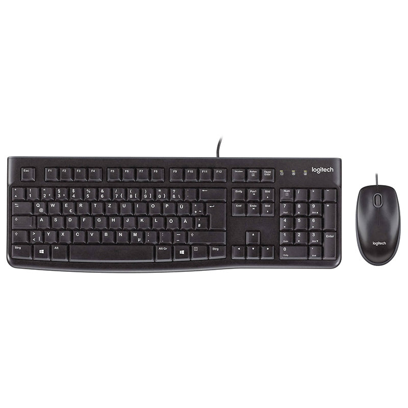 Kit Tastatura si Mouse cu Fir Logitech Mk 120 cu USB