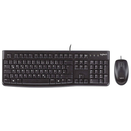 Kit Tastatura si Mouse cu Fir Logitech Mk 120 cu USB
