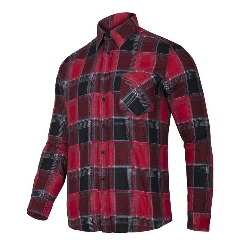 Camasa Flanel cu Carouri Rosu - S
