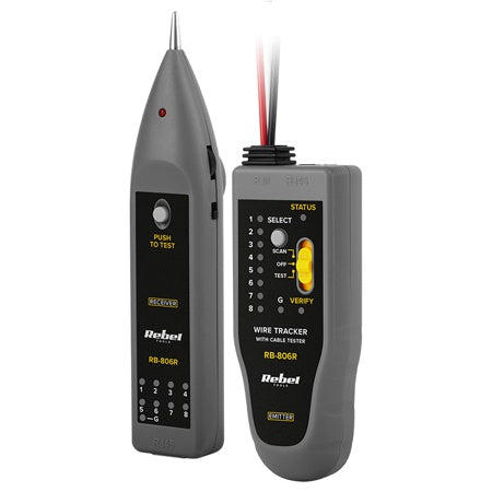 Tester Cablu Cable Tracker Rb-806r Rebel cu alarma si baterie reincarcabila
