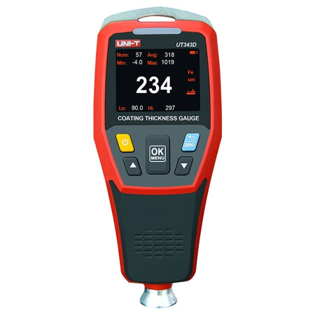 Tester Masurare Grosime Vopsea Uni-t Ut 343d cu alarma, baterie reincarcabila si USB
