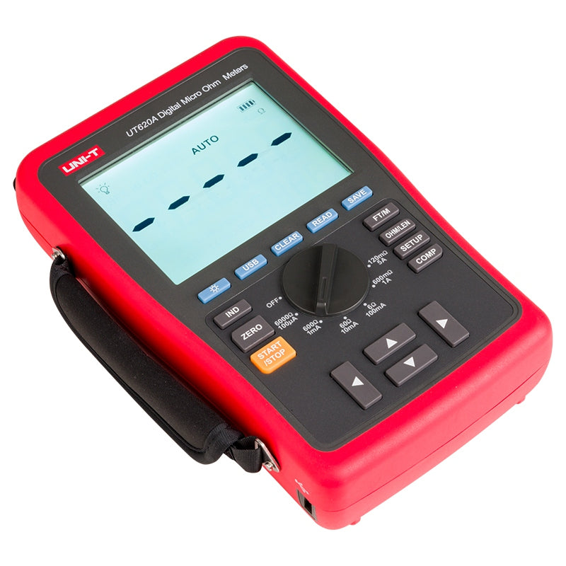Multimetru Rezistenta Miliohmetru Uni-t Ut 620A cu alarma, baterie 4000 mAh si USB