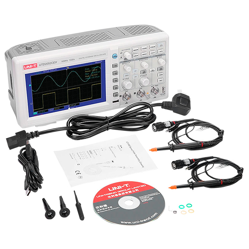 Osciloscop + Uni-t Utd 2052cex cu USB