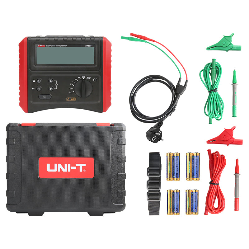 Multimetru Digital Tester Rcd + Uni-t Ut 586 cu baterie reincarcabila