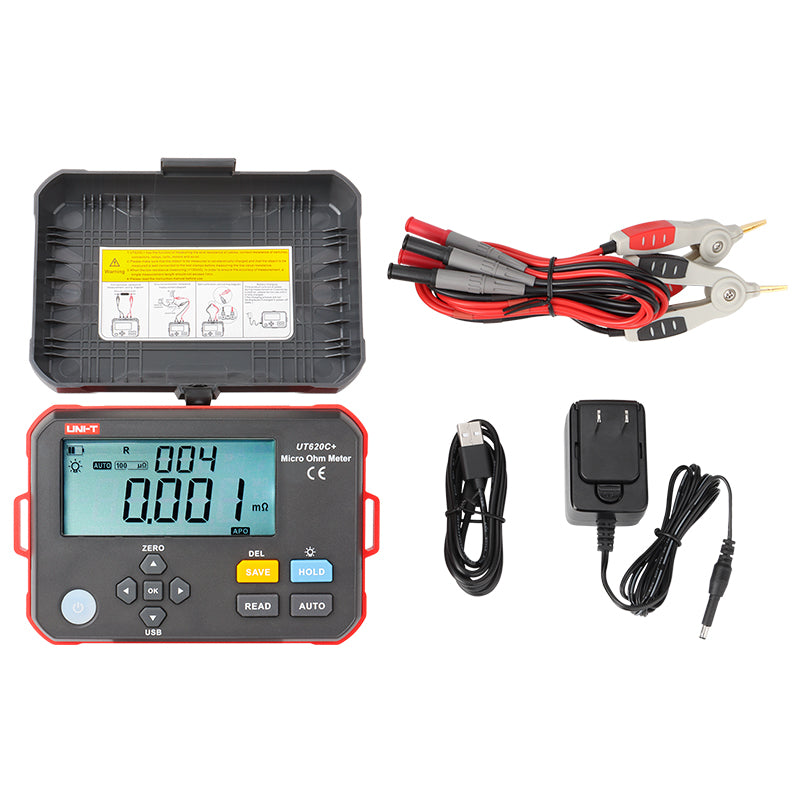 Multimetru Rezistenta Miliohmetru + Uni-t Ut 620c cu baterie 3200 mAh si USB