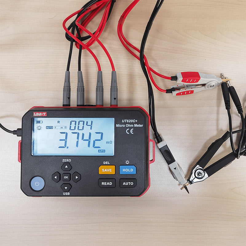 Multimetru Rezistenta Miliohmetru + Uni-t Ut 620c cu baterie 3200 mAh si USB